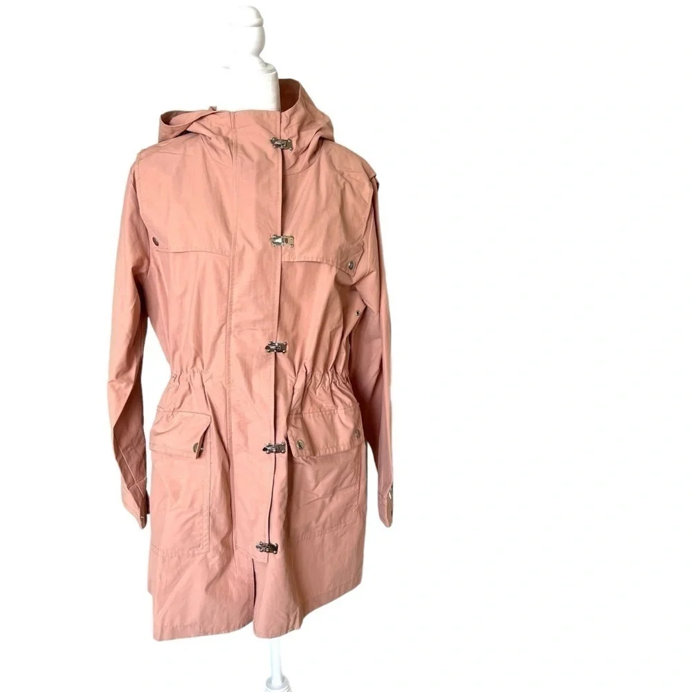 J.Crew Utility Lightweight Hooded Jacket - Warm Taupe Color Size M (New W/O Tag) - Picture 5 of 14